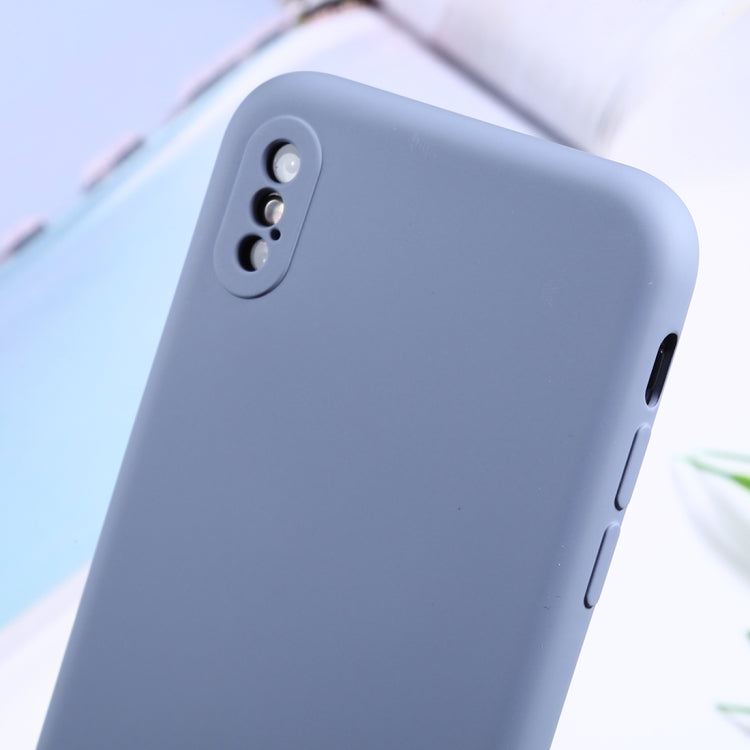 For iPhone XS Max Silicone Camera Precision Hole Phone Protective Case