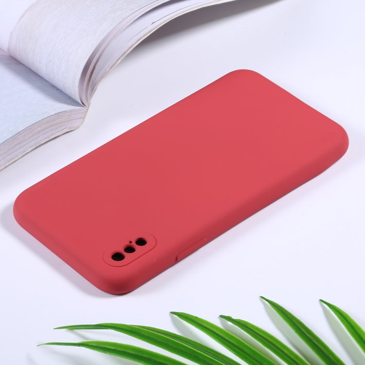For iPhone XS Max Silicone Camera Precision Hole Phone Protective Case