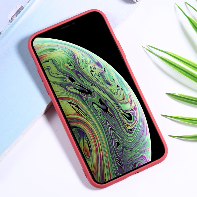 For iPhone XS Max Silicone Camera Precision Hole Phone Protective Case