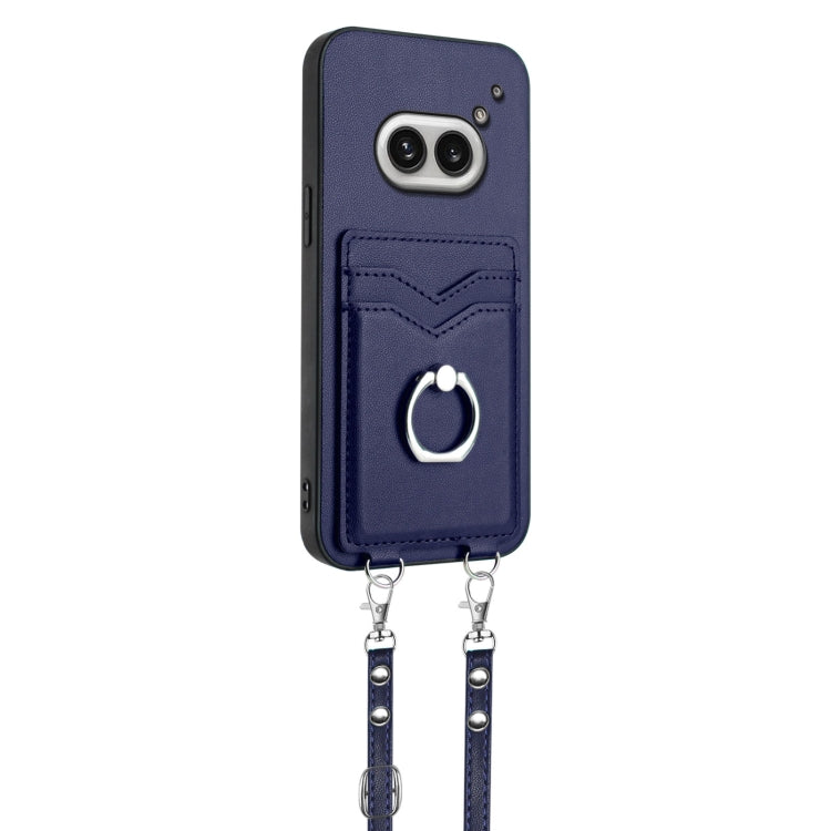 For Nothing Phone 2a R20 Crossbody Rope Ring Card Holder Phone Case