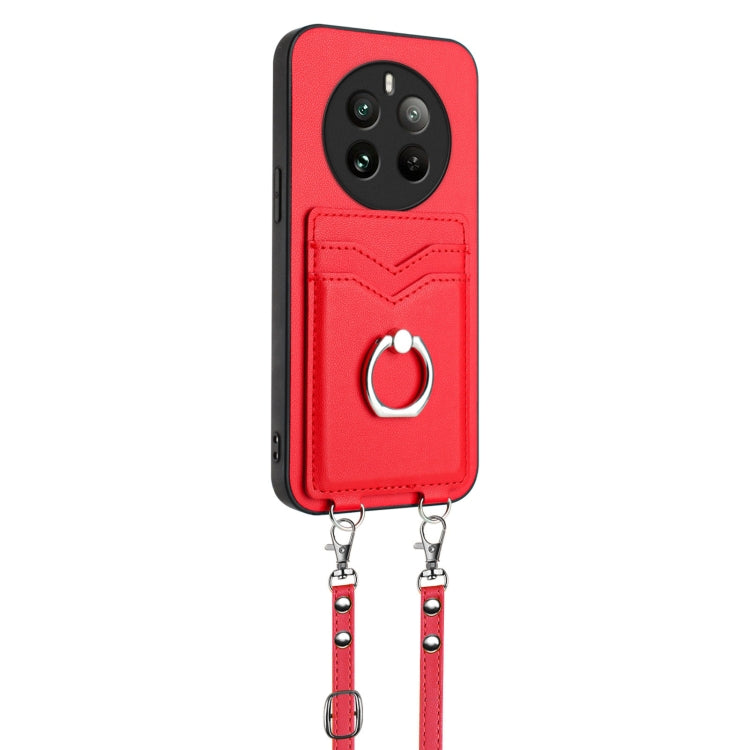 For Realme Narzo 70 Pro 5G R20 Crossbody Rope Ring Card Holder Phone Case