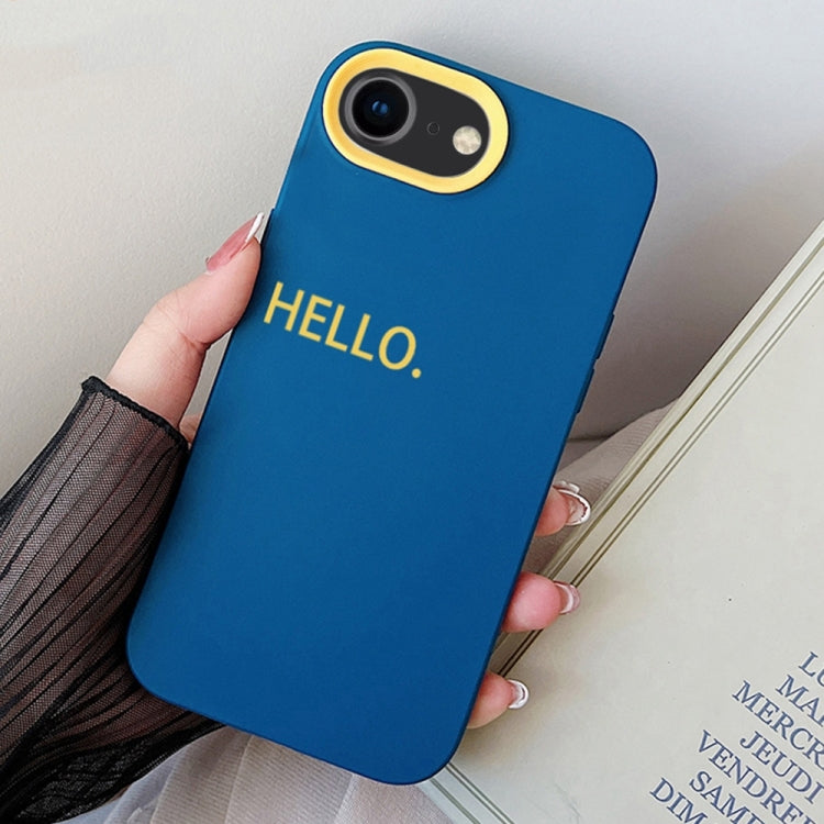 For iPhone 7 / 8 / SE 2022 HELLO Word PC Hybrid TPU Phone Case