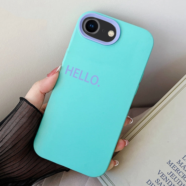 For iPhone 7 / 8 / SE 2022 HELLO Word PC Hybrid TPU Phone Case