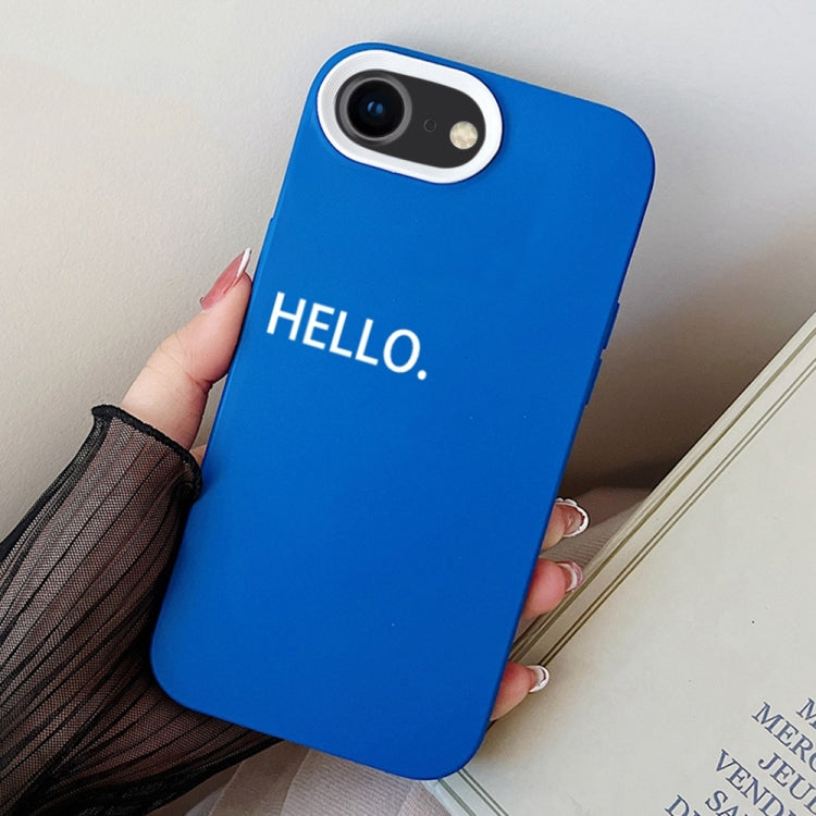 For iPhone 7 / 8 / SE 2022 HELLO Word PC Hybrid TPU Phone Case