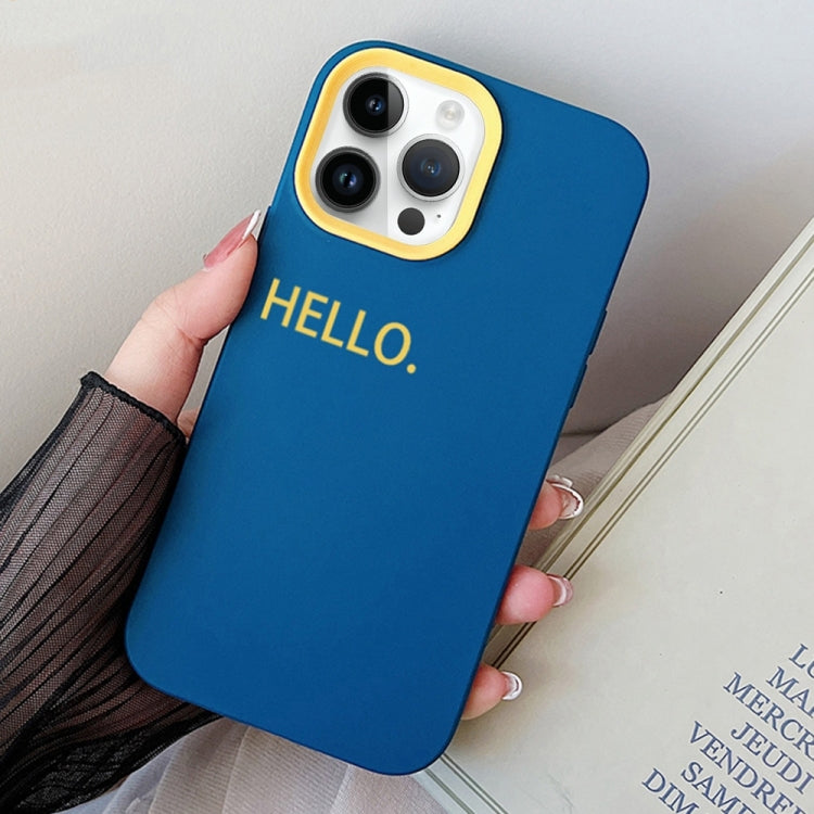 For iPhone 13 Pro Max HELLO Word PC Hybrid TPU Phone Case