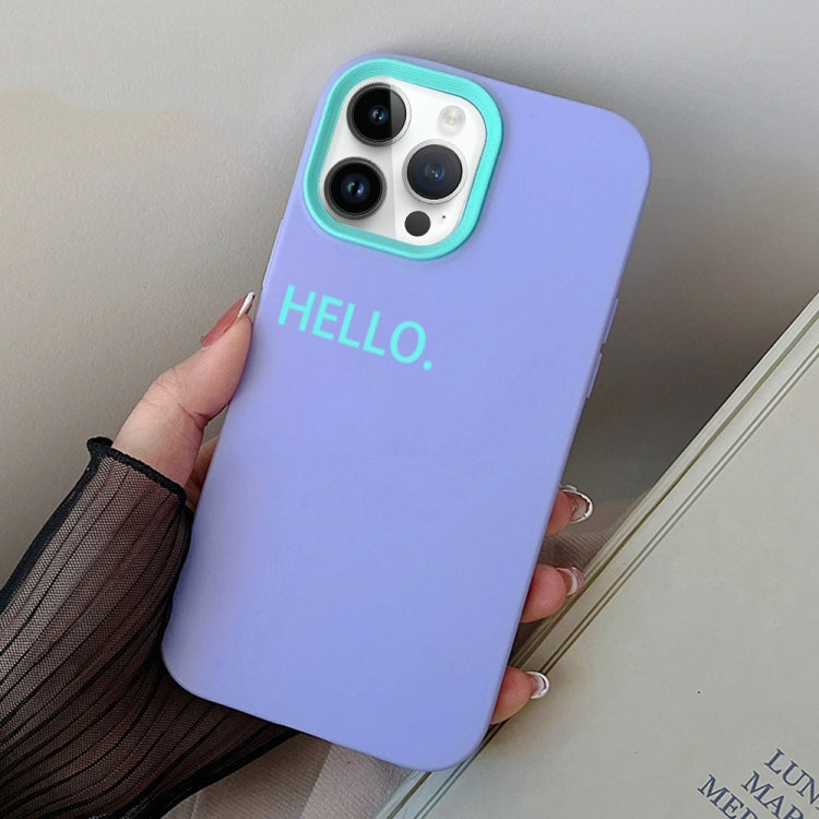 For iPhone 13 Pro HELLO Word PC Hybrid TPU Phone Case