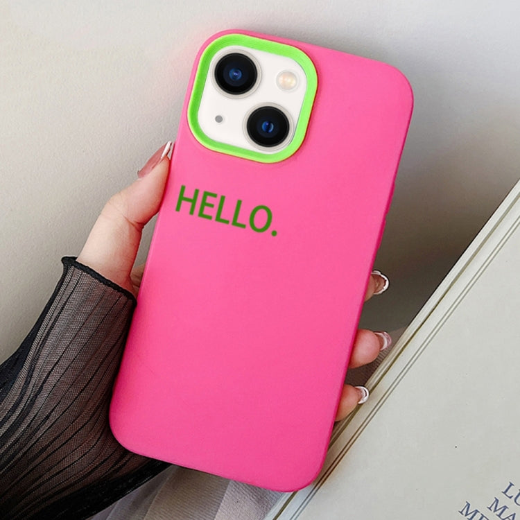 For iPhone 13 mini HELLO Word PC Hybrid TPU Phone Case