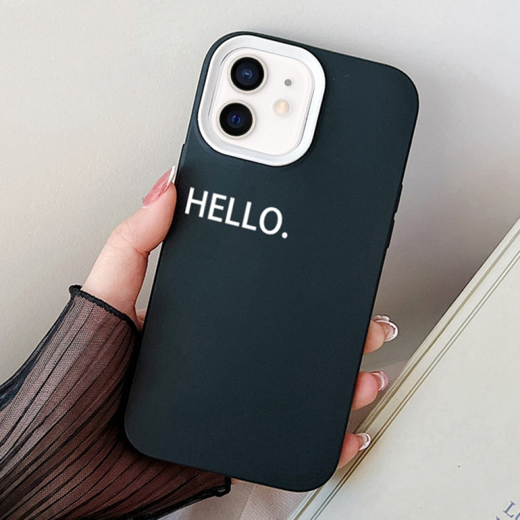 For iPhone 12 mini HELLO Word PC Hybrid TPU Phone Case