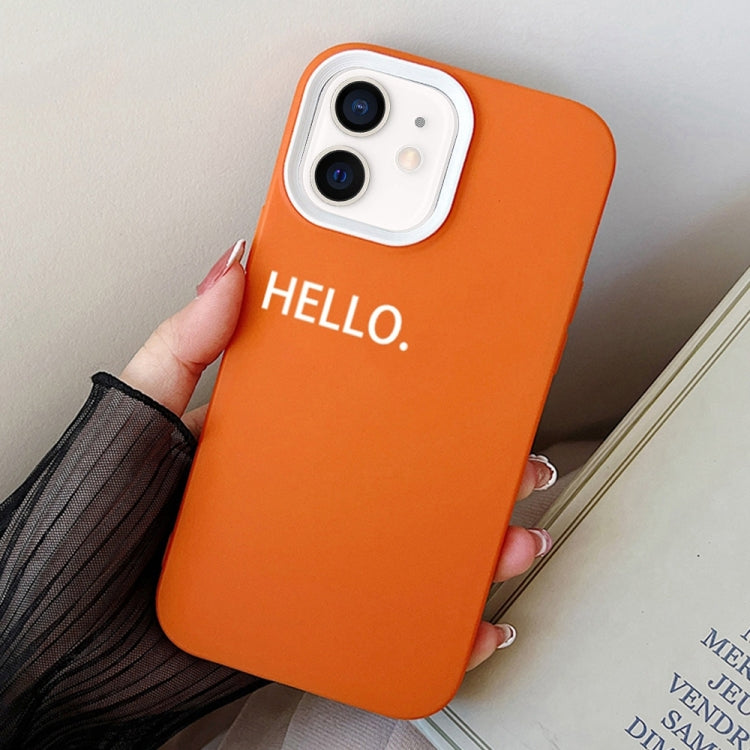 For iPhone 12 mini HELLO Word PC Hybrid TPU Phone Case