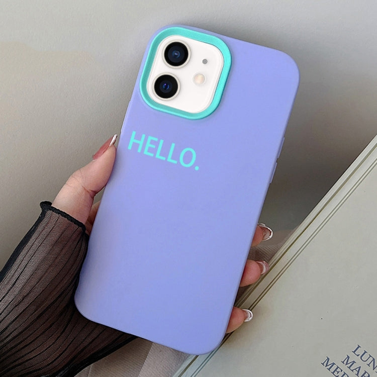 For iPhone 12 mini HELLO Word PC Hybrid TPU Phone Case
