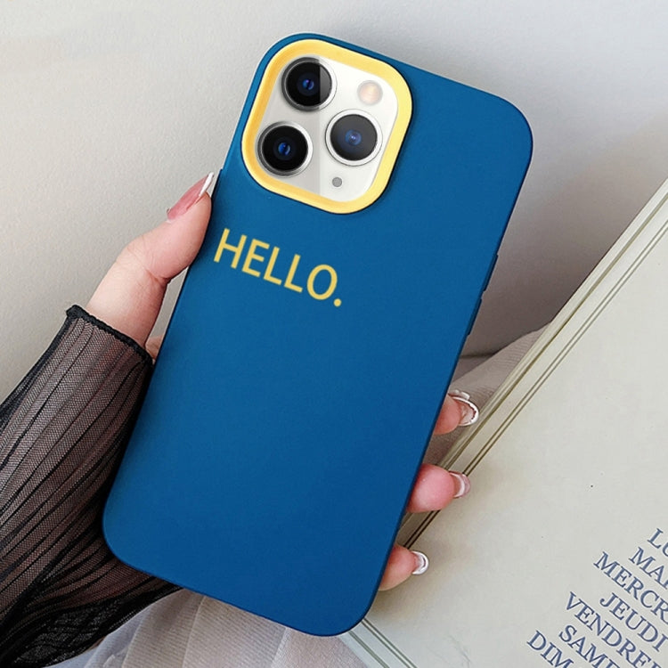 For iPhone 11 Pro Max HELLO Word PC Hybrid TPU Phone Case