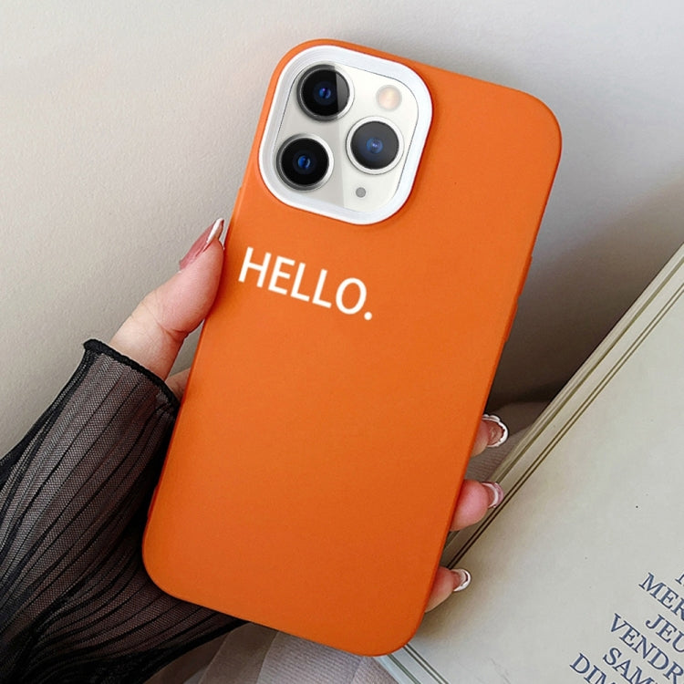 For iPhone 11 Pro Max HELLO Word PC Hybrid TPU Phone Case