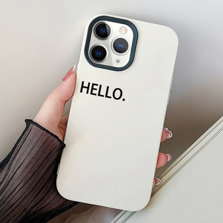 For iPhone 11 Pro Max HELLO Word PC Hybrid TPU Phone Case