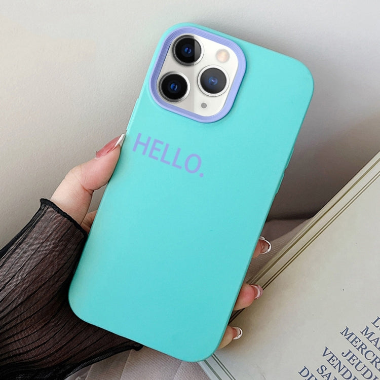 For iPhone 11 Pro Max HELLO Word PC Hybrid TPU Phone Case