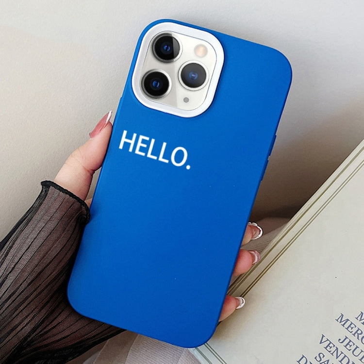 For iPhone 11 Pro Max HELLO Word PC Hybrid TPU Phone Case