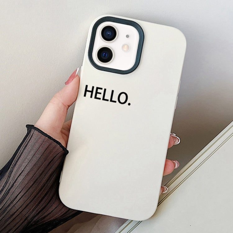 For iPhone 11 HELLO Word PC Hybrid TPU Phone Case