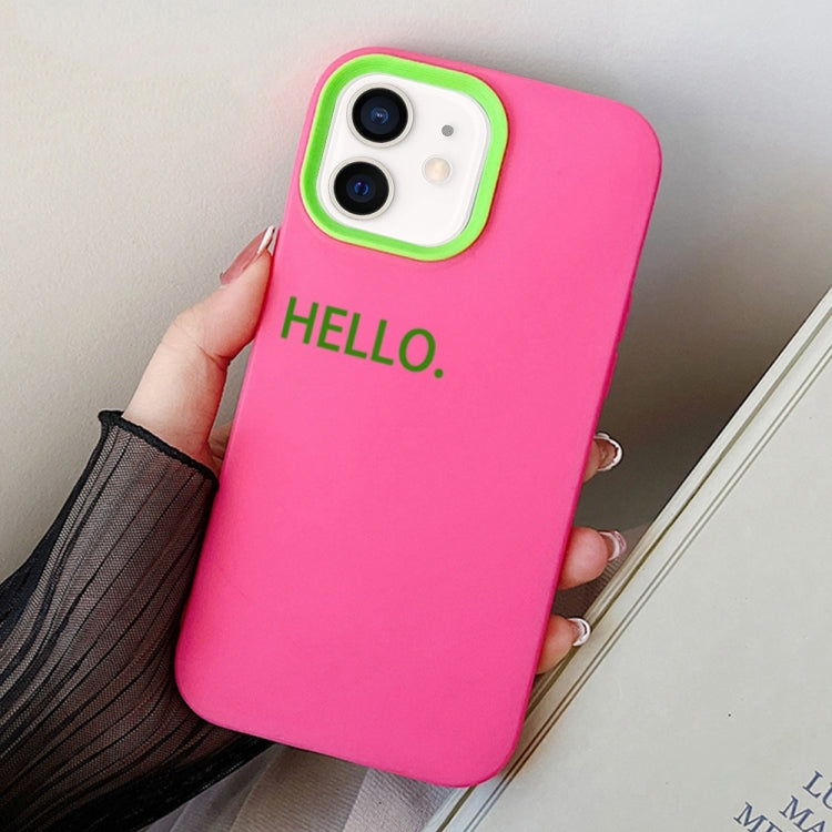 For iPhone 11 HELLO Word PC Hybrid TPU Phone Case