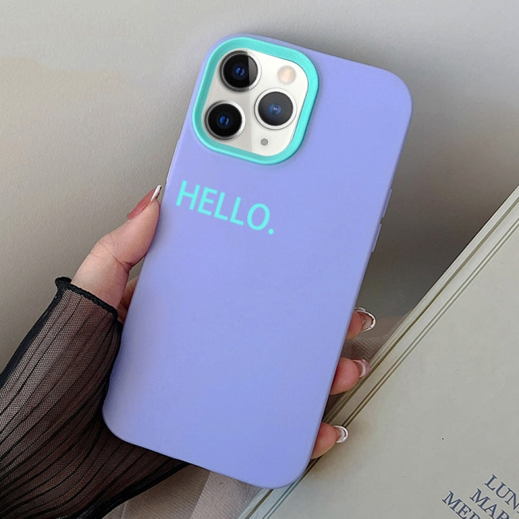 For iPhone 11 Pro HELLO Word PC Hybrid TPU Phone Case