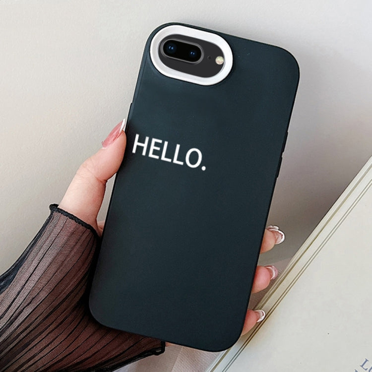 For iPhone 7 Plus / 8 Plus HELLO Word PC Hybrid TPU Phone Case