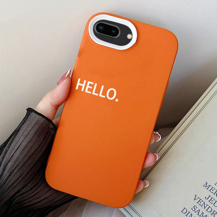 For iPhone 7 Plus / 8 Plus HELLO Word PC Hybrid TPU Phone Case