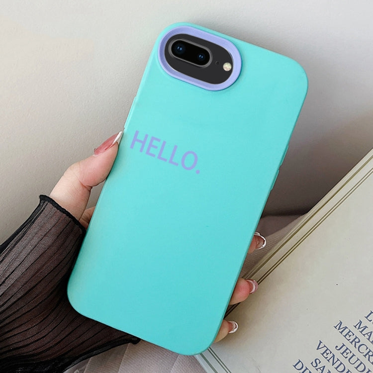 For iPhone 7 Plus / 8 Plus HELLO Word PC Hybrid TPU Phone Case