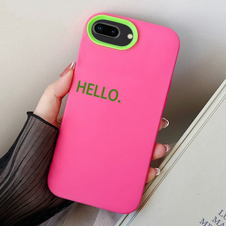 For iPhone 7 Plus / 8 Plus HELLO Word PC Hybrid TPU Phone Case