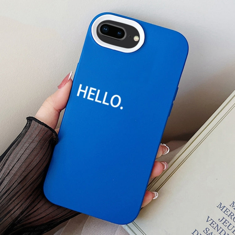 For iPhone 7 Plus / 8 Plus HELLO Word PC Hybrid TPU Phone Case