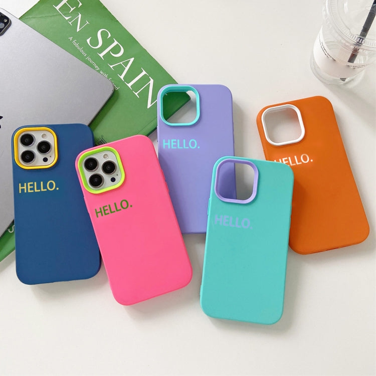 For iPhone 12 / 12 Pro HELLO Word PC Hybrid TPU Phone Case