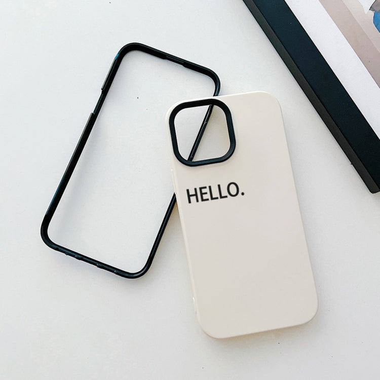 For iPhone 12 / 12 Pro HELLO Word PC Hybrid TPU Phone Case