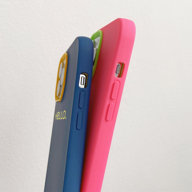 For iPhone 14 Pro HELLO Word PC Hybrid TPU Phone Case