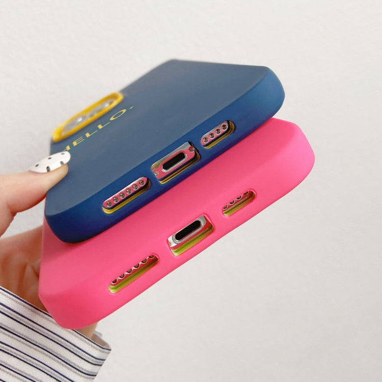 For iPhone 14 Pro HELLO Word PC Hybrid TPU Phone Case