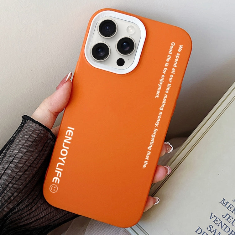 For iPhone 14 Pro Max Simple Words PC Hybrid TPU Phone Case