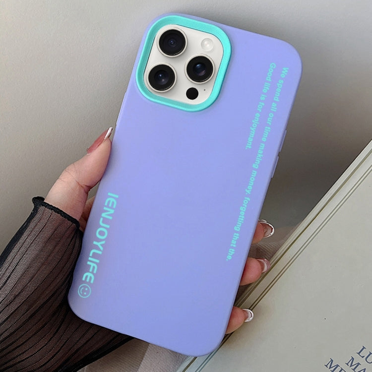 For iPhone 14 Pro Max Simple Words PC Hybrid TPU Phone Case