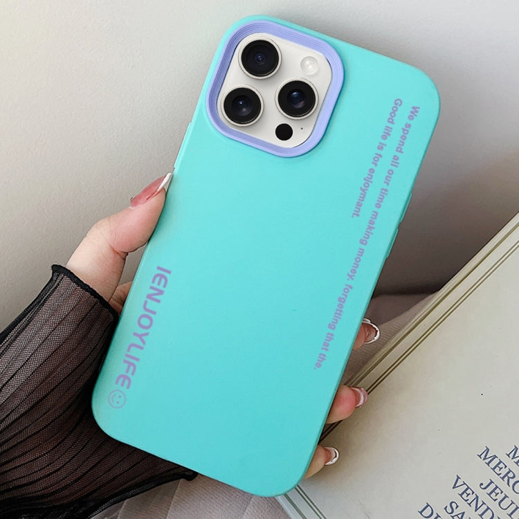 For iPhone 14 Pro Max Simple Words PC Hybrid TPU Phone Case