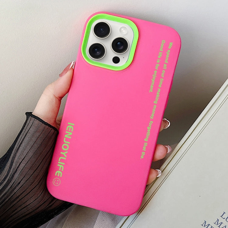 For iPhone 14 Pro Max Simple Words PC Hybrid TPU Phone Case