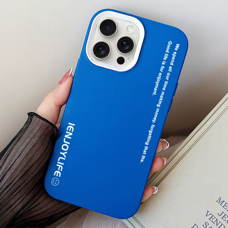 For iPhone 14 Pro Max Simple Words PC Hybrid TPU Phone Case