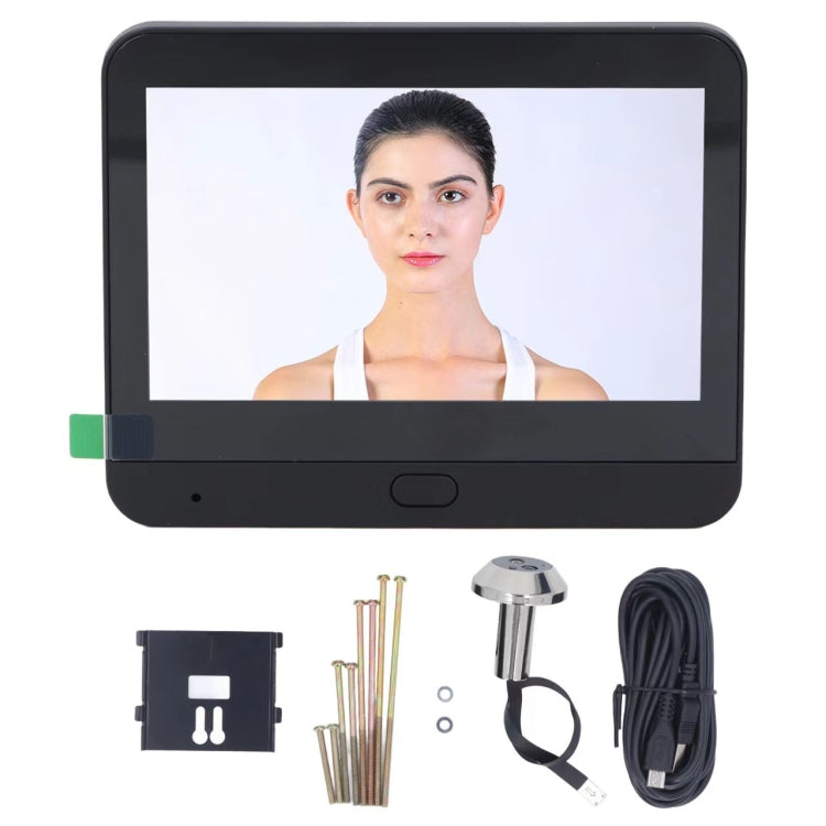 SY-36 4.3 inch Color Screen Graffiti Hidden 1080P WiFi Smart Cat Eye Video Doorbell