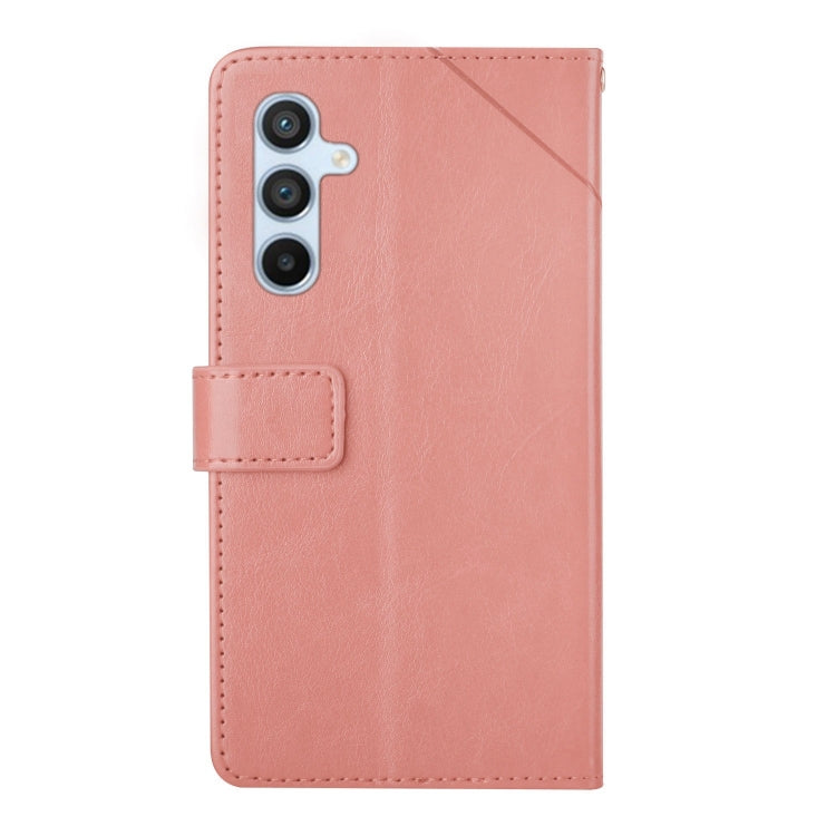 For Samsung Galaxy S24 FE 5G Y-shaped Pattern Flip Leather Phone Case