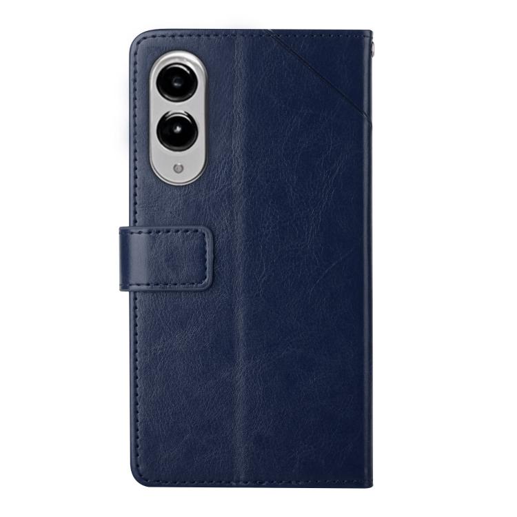 For Samsung Galaxy S25 Edge 5G Y-shaped Pattern Flip Leather Phone Case