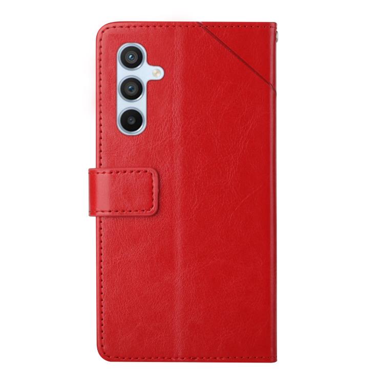For Samsung Galaxy S25 FE 5G Y-shaped Pattern Flip Leather Phone Case