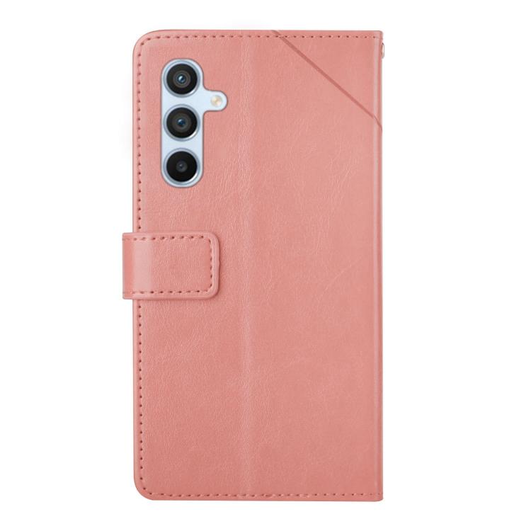 For Samsung Galaxy S25 FE 5G Y-shaped Pattern Flip Leather Phone Case