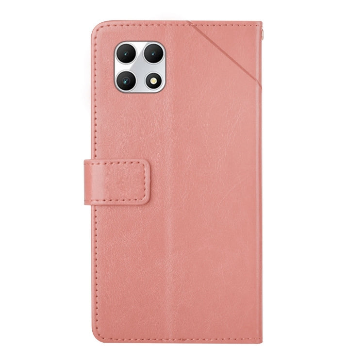 For T-Mobile REVVL 7 5G Y-shaped Pattern Flip Leather Phone Case