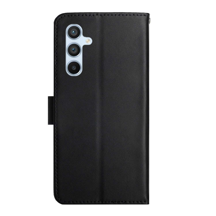 For Samsung Galaxy S24 FE HT02 Genuine Leather Fingerprint-proof Flip Phone Case