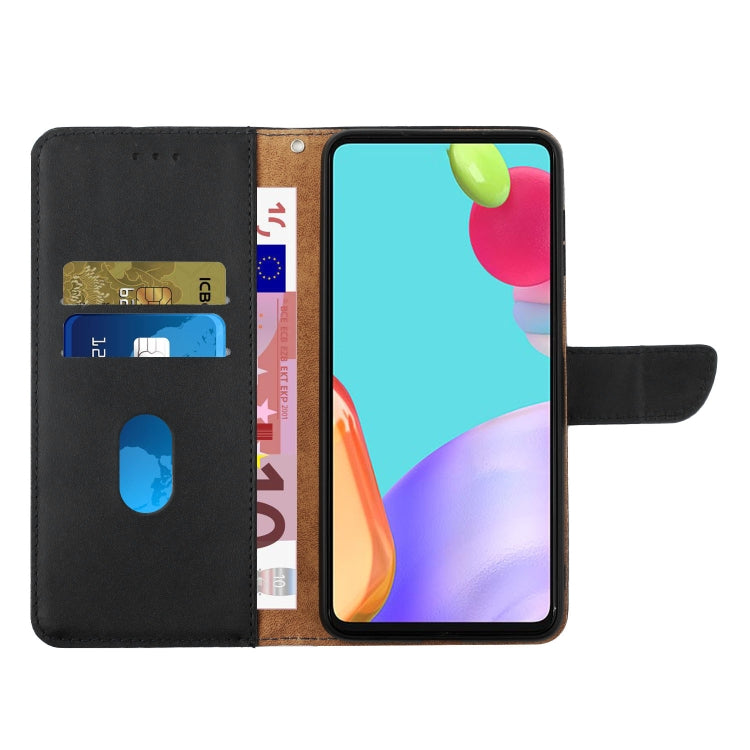 For Samsung Galaxy S24 FE HT02 Genuine Leather Fingerprint-proof Flip Phone Case