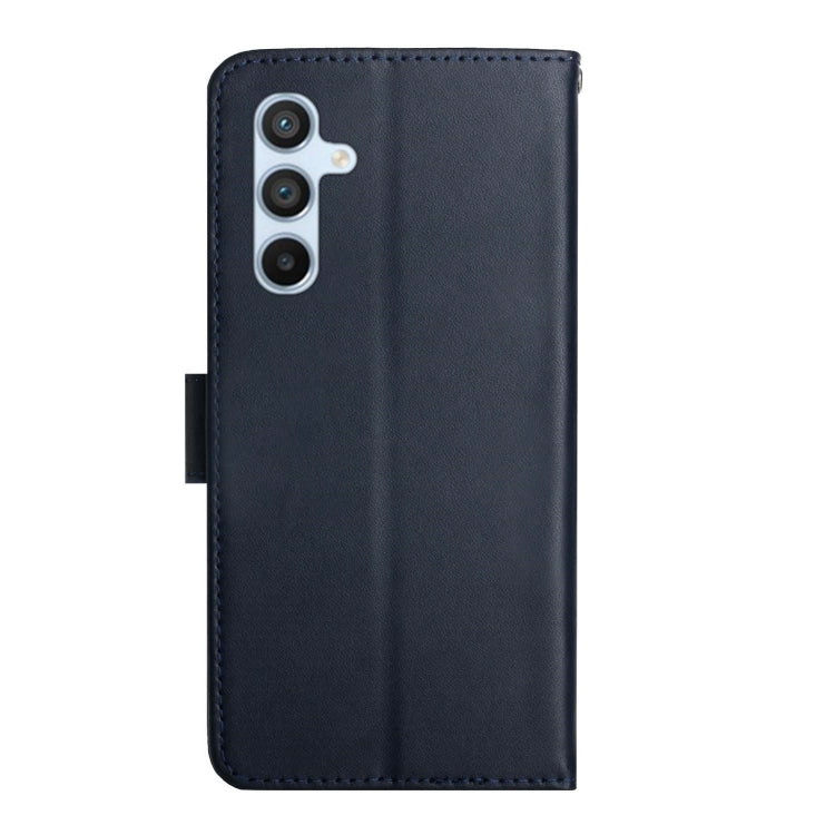 For Samsung Galaxy S24 FE HT02 Genuine Leather Fingerprint-proof Flip Phone Case