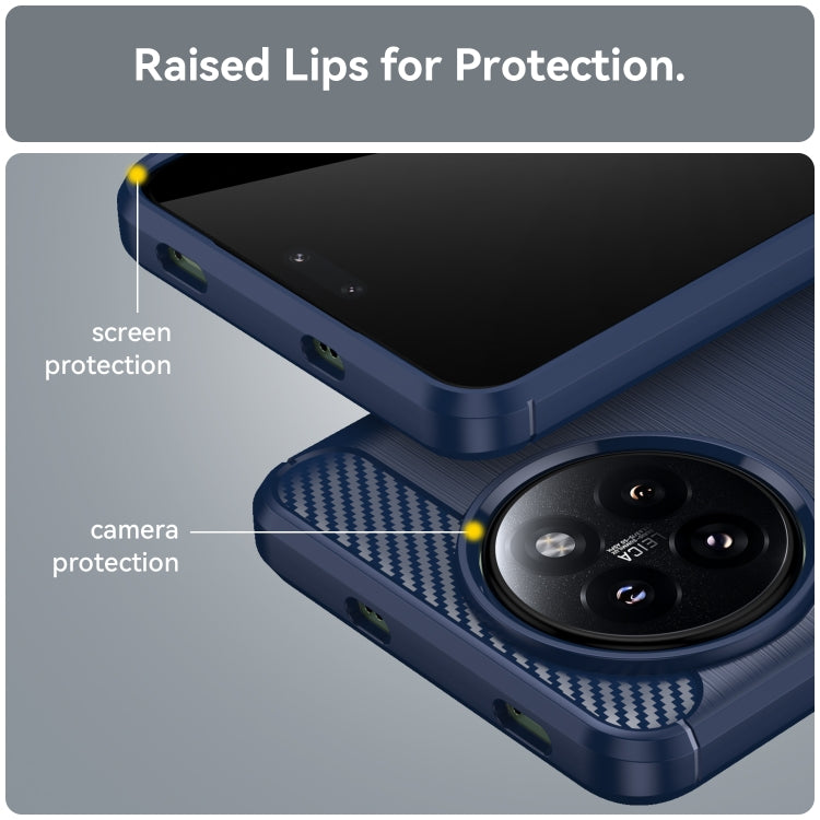 For Xiaomi 14 Civi Carbon Fiber Brushed Texture TPU Phone Case
