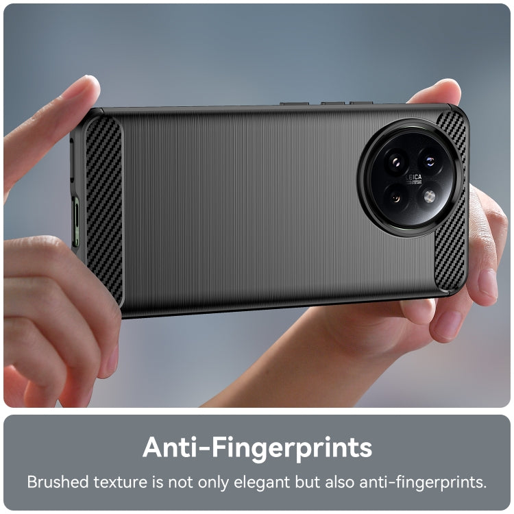For Xiaomi Civi 4 Pro Carbon Fiber Brushed Texture TPU Phone Case