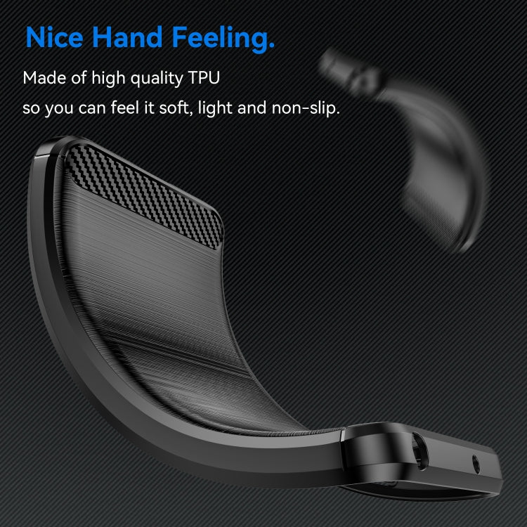 For Xiaomi 15 Pro Carbon Fiber Brushed Texture TPU Phone Case