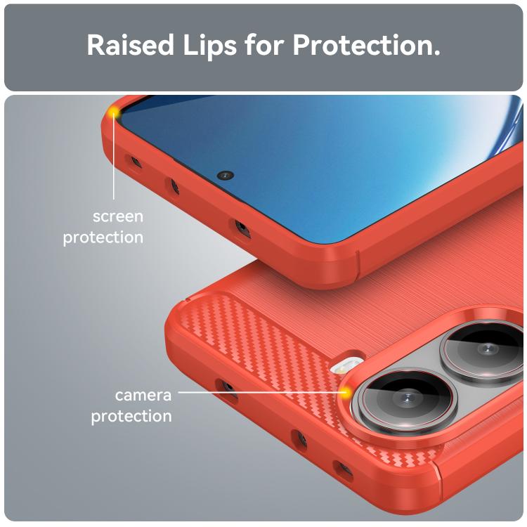 For Xiaomi Poco X7 Pro Carbon Fiber Brushed Texture TPU Phone Case