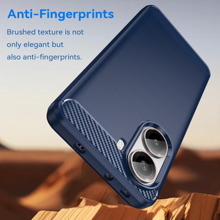 For Xiaomi Poco X7 Pro Carbon Fiber Brushed Texture TPU Phone Case